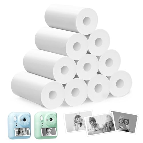 Seckton Kinder Sofortbildkamera-Druckpapier, Druckkamera-Nachfüllpapier, Thermopapier, 10 Rollen, BPA-frei Seckton Kinder Sofortbildkamera-Druckpapier, Druckkamera-Nachfüllpapier, Thermopapier, 10 Rollen, BPA-frei von Seckton