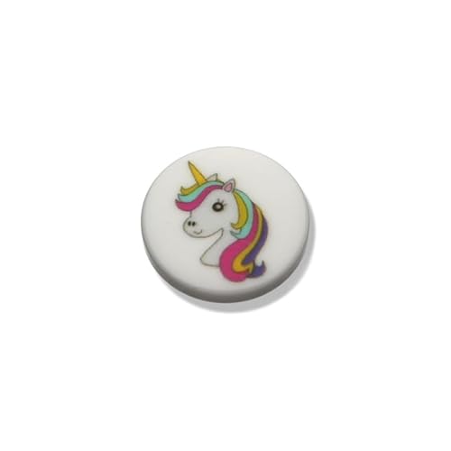 Kinderknopf "Einhorn" - Kunststoffknopf 15mm - weiß Kinderknopf "Einhorn" - Kunststoffknopf 15mm - weiß von Seco Knopf