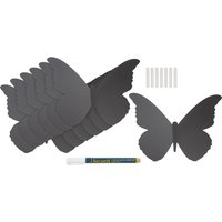 Kreidetafel "3D Schmetterling" von Schwarz