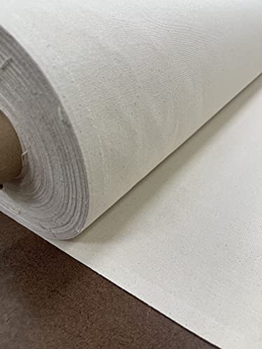 Sedona Designz Baumwoll-Leinenstoff, 183 cm breit, 284 g, schwere 100 % Baumwolle, langlebig für Polsterung, Handwerk, Malerei, Vorhänge und DIY-Projekte, natürlich, 91 cm von Sedona Designz, Inc.