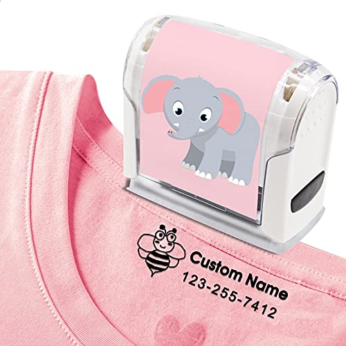 SeeWeLove - Namensstempel für Kinder, wasserdicht, individuelle Stempel, personalisierbar, waschbar, Tagespflege-Etiketten, Stoffstempel, 6 Aufklebermuster von SeeWeLove