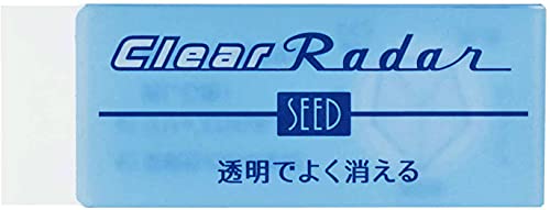 Seed Transparenter Kunststoff-Radiergummi, Medium, 4 Stück (EP-CL150-4P) von Seed