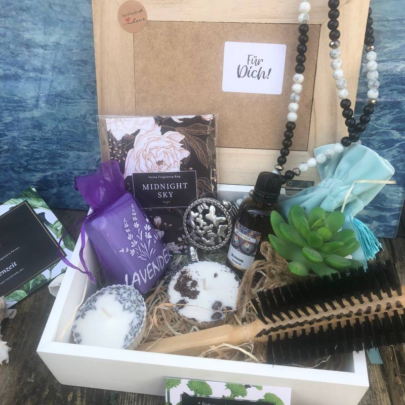Natur Spa Set, Wellness Geschenke-Set, Schatzkiste von SeelenZeit