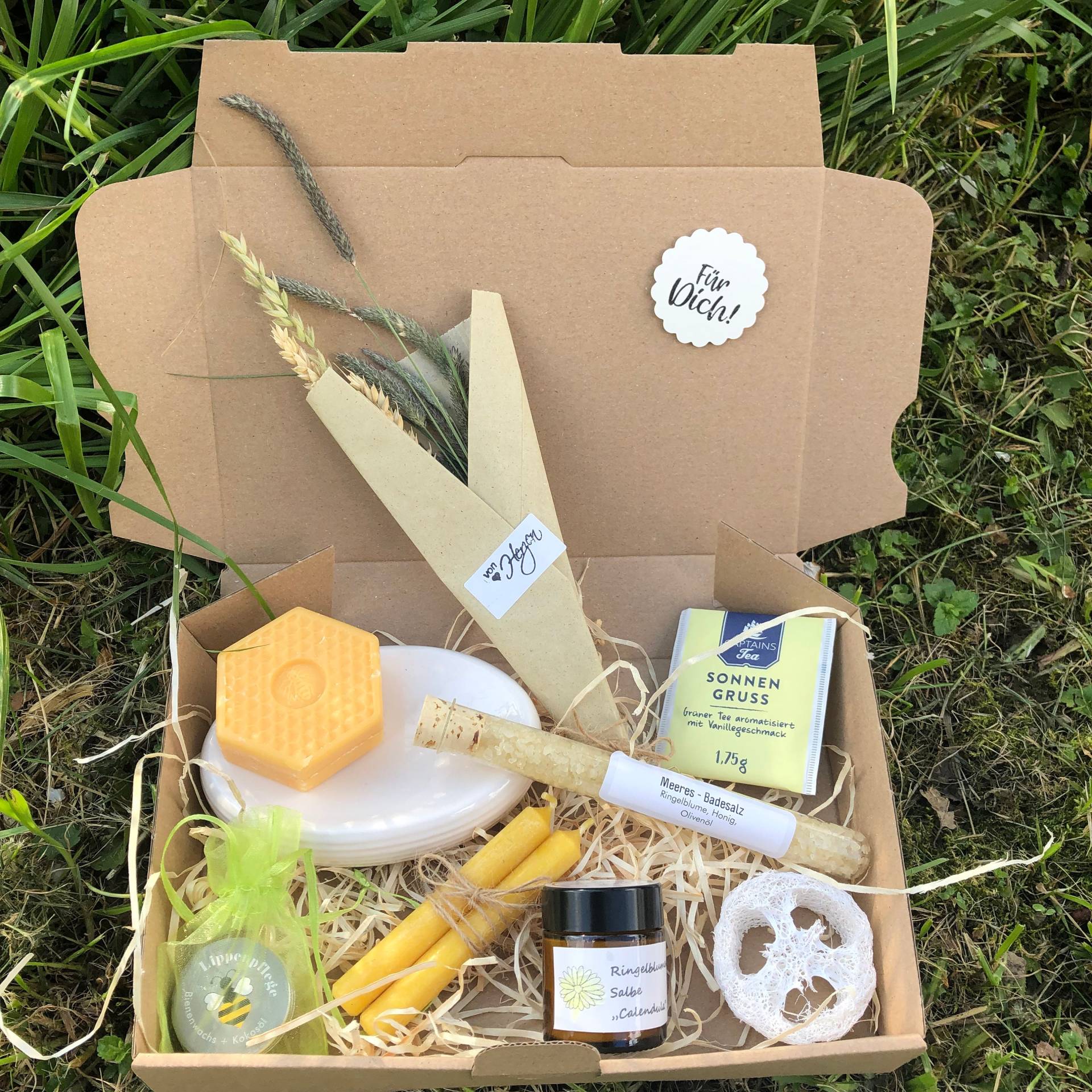 Naur Gartenliebe Wellness Box, Mit Bienenwachs, Ringelblume Naur Gartenliebe Wellness Box, Mit Bienenwachs, Ringelblume von SeelenZeit