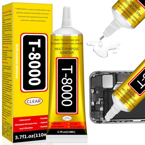 Handy Display Kleber Smartphone- 110ml Silikonkleber, Flüssigkleber, Bastelkleber Rhinestone Kunststoff Glue, Handy Kleber Rückseite, Modellbau Kleber Schuhkleber Stoffkleber Textilkleber Glaskleber von Seelenklang