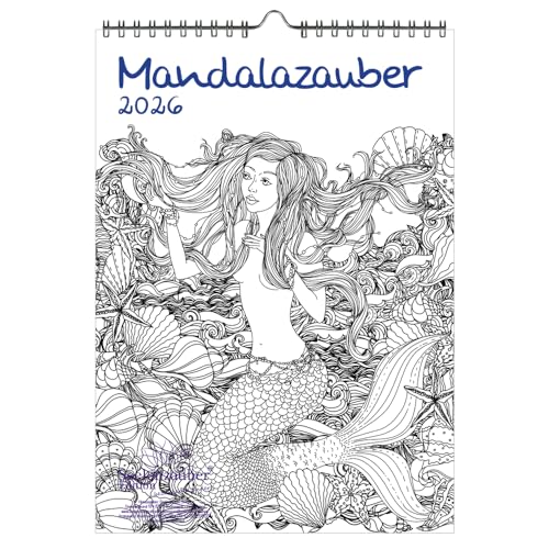 DIY Mandalazauber Ausmalkalender DIN A4 Kalender für 2026 Mandala Zeichnen Malen - Seelenzauber DIY Mandalazauber Ausmalkalender DIN A4 Kalender für 2026 Mandala Zeichnen Malen - Seelenzauber von Seelenzauber