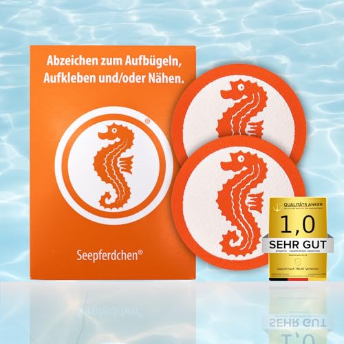 Seepferdchen® offizielles Schwimmabzeichen zum Aufbügeln | Seepferdchen Abzeichen für Frühschwimmer | Made in Germany (2) von Seepferdchen