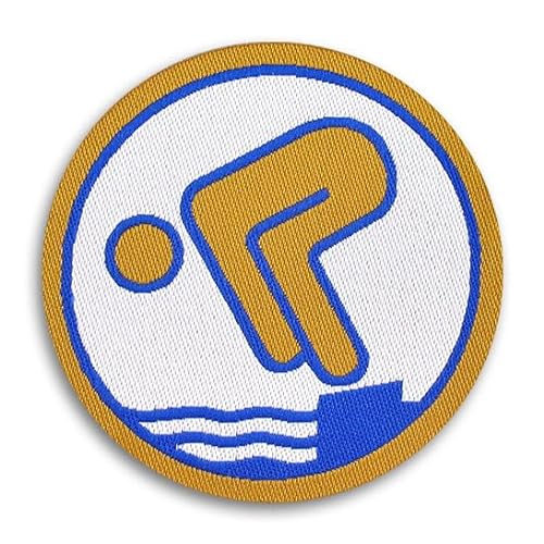 Seepferdchen® offizielles Gold Schwimmabzeichen zum Aufbügeln | DSA Gold Abzeichen | bügelbeschichtet von Seepferdchen