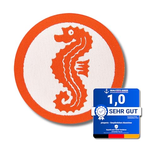 Seepferdchen® offizielles Schwimmabzeichen zum Aufbügeln | Seepferdchen Abzeichen für Frühschwimmer | bügelbeschichtet | Made in Germany | von Seepferdchen