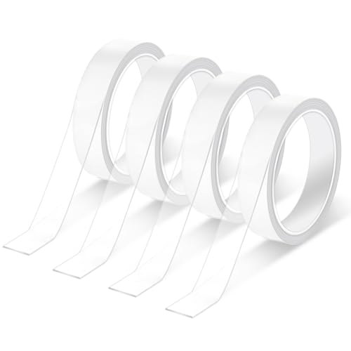 Seesaw 12 meter (4 rollen x 3 meter), Doppelseitiges Klebeband, strapazierfähig, spurlos, abnehmbar, wiederverwendbar, waschbar – Mehrzweck von Seesaw