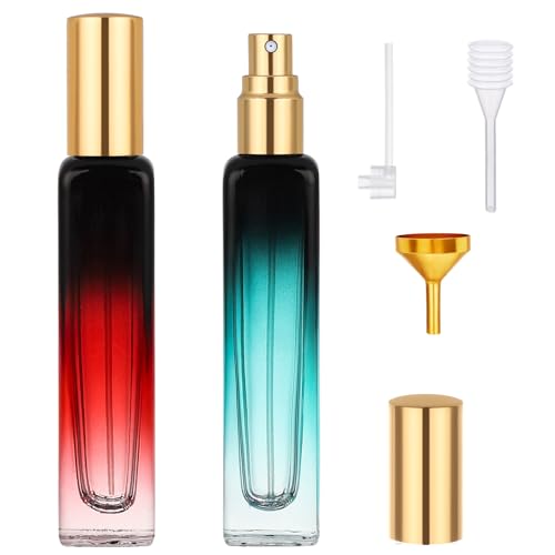 Segbeauty Leere Parfüm-Sprühflasche, 15 ml, Glas-Parfümflaschen, 2 Zerstäuber für Köln, Reisegröße, flüssige Kosmetikflasche, nachfüllbar, Reisebehälter für Duftöle Segbeauty Leere Parfüm-Sprühflasche, 15 ml, Glas-Parfümflaschen, 2 Zerstäuber für Köln, Reisegröße, flüssige Kosmetikflasche, nachfüllbar, Reisebehälter für Duftöle von Segbeauty