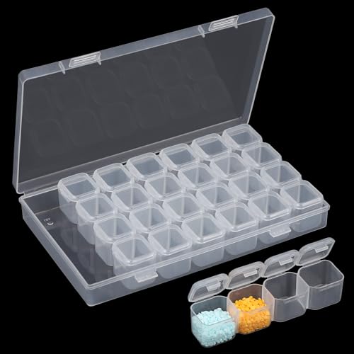 Segbeauty Sortierbox, 28 Fächer Diamond Painting Aufbewahrung, Kunststoffbox mit Deckel, Aufbewahrungsbox für Schmuck, Kleinteile Organizer Abnehmbar, für Perlen, Nagel Kunst, Diy Kunst Segbeauty Sortierbox, 28 Fächer Diamond Painting Aufbewahrung, Kunststoffbox mit Deckel, Aufbewahrungsbox für Schmuck, Kleinteile Organizer Abnehmbar, für Perlen, Nagel Kunst, Diy Kunst von Segbeauty