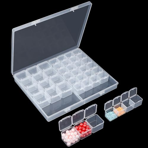 Segbeauty Sortierboxen für Kleinteile, 43 Fächer Diamond Painting Aufbewahrungsbox, Sortierbox Perlen, Box mit Fächern, Durchsichtige Box für Saatgut, Schrauben, Handarbeiten Segbeauty Sortierboxen für Kleinteile, 43 Fächer Diamond Painting Aufbewahrungsbox, Sortierbox Perlen, Box mit Fächern, Durchsichtige Box für Saatgut, Schrauben, Handarbeiten von Segbeauty