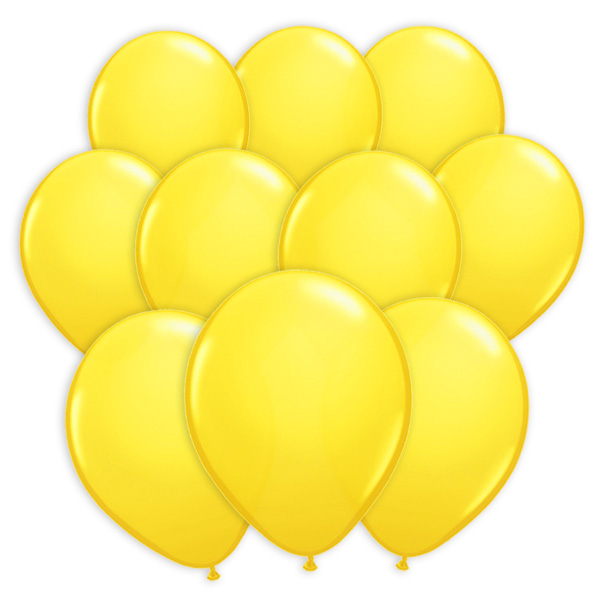 100 Luftballons in Gelb für Ballonspiele und Ballon-Partydeko von Segelken