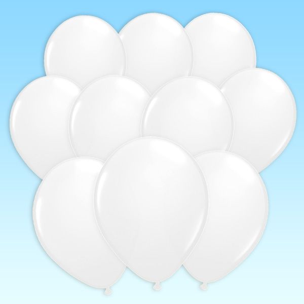 100 weiße Latex-Luftballons für Hochzeitsdeko & Geburtstagsdeko von Segelken