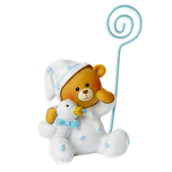 Ballongewicht Baby Teddybär in blau, 9cm x 5,5cm von Segelken