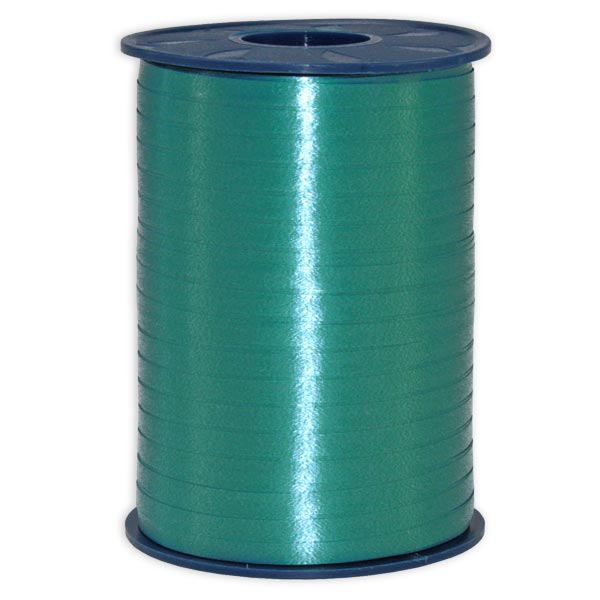Geschenkband in türkis matt, Kunststoff, 500m x 5mm