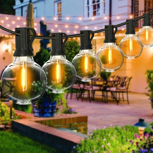 Segotendy LED Lichterkette Außen,15M 25+2 G40 Lichterkette Strom, IP65 Wetterfest Lichterketten,Innen Outdoor Lichterketten für Balkon Garten Camping von Segotendy