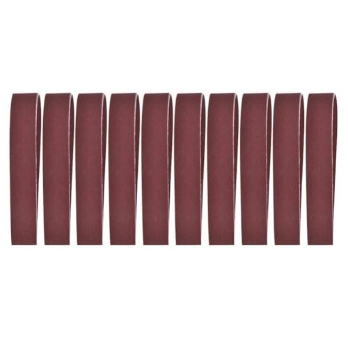 10 pcs Aluminiumoxidscheifriemen 760x25 mm Premium -Schleifbänder für Gürtelschleifer Rostentfernung Holzbearbeitung Metallpolier 240 bis 1000 Grit (600 Mesh 10 Packs) von Segrehy