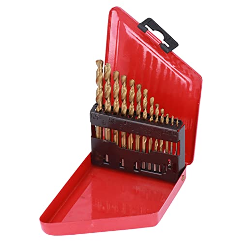 13pcs Twist Bohrerbits Set Hochgeschwindigkeits -Stahl -HSS -Profi -Bohrer für Holzmetall, das 1,5 mm bis 6,5 mm Schaftdurchmesser mit Eisengehäuse schneiden (Gold) von Segrehy