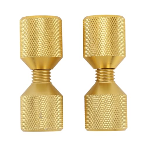 2 Loch Flansch aus Alignment Pins Premium Aluminium Doppelloch -Alignment -Stifte für Flanschausrichtung in Automobilschiffen und große Maschinen 1 1/8 -Zoll -Golden 2 PCs von Segrehy