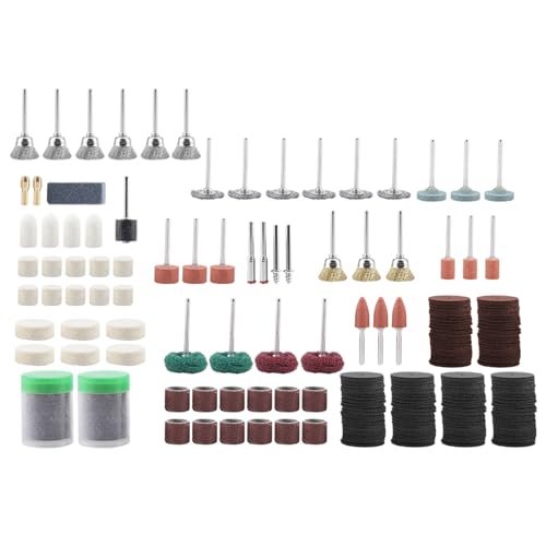 347pcs Schleifen Schleifpolierrotary Werkzeugrad Zubehör Kit Set Set von Segrehy