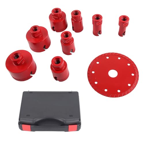 9 Stcs Diamond Bohrbohrer Bit Kit 20 bis 68 mm M14 Shank -Lochsäge und 125 mm Schleifscheibe für Fliesen Granite Marmorziegel 9 Stcs Diamond Bohrbohrer Bit Kit 20 bis 68 mm M14 Shank -Lochsäge und 125 mm Schleifscheibe für Fliesen Granite Marmorziegel von Segrehy
