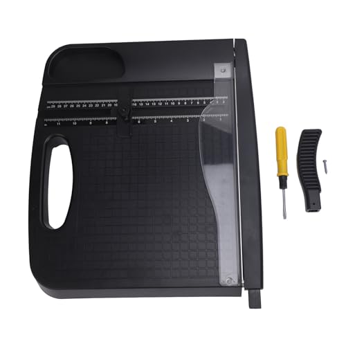 A4 Papierschneider Trimmer 12 Zoll Hochleistungshochkapazität Portable Buchstabengröße Papierschneidwerkzeug für Büroschule Haushandwerk aus Edelstahltechnik Plastikkautschuk von Segrehy