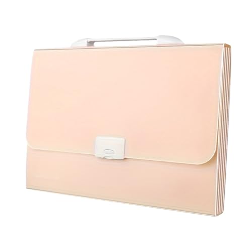 Akkordeon-Aktenordner-Organizer, erweiterbare Dokumententasche, 13 Taschen, großes Fassungsvermögen, tragbarer Griff, wasserdichter Einband, A4-Letter-Größe mit 12 Aufklebern für (Rosa) von Segrehy