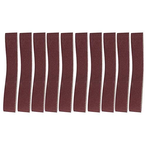 Aluminiumoxidschleifgürtel 10 pcs 27x2 Zoll Premium -Schleifbänder für Holzweiche Metall Kunststoff Faserglas Rost Entfernung polieren 40 60 80 100 120 Grit Optional (80 mesh) von Segrehy