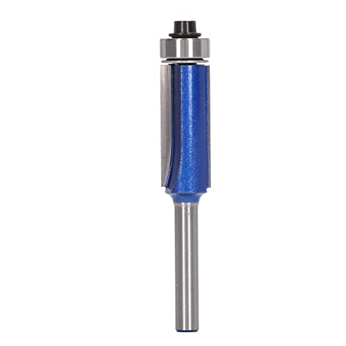 Blue Chamfer End Mill Professional Robuster Stallkanten -Trimmböde Bit für Holzbearbeitung 6mm Schaft -Wolfram -Stahllegierung PTFE -Beschichtung (6x1/2x30) von Segrehy