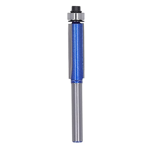 Blue Chamfer End Mill Professional Robuster Stallkanten -Trimmböde Bit für Holzbearbeitung 6mm Schaft -Wolfram -Stahllegierung PTFE -Beschichtung (6x3/8x30) von Segrehy