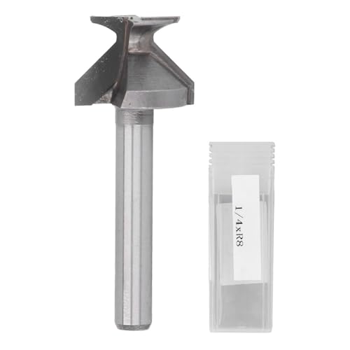 Bogen -Biegung integrierter Router Bit 1/4 Zoll Schaft R8 Wolfram Stahl Klingen Kohlenstoffstahlkörper für Holztürwandschrank MDF Hartholz von Segrehy