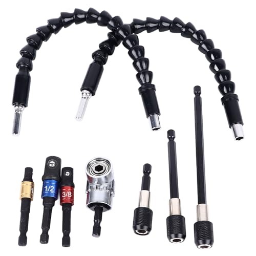 Bohrbitverlängerungssatz Schnellanschluss Universal Flexible Well Bithalter Set Multifunktionales Werkzeug für Auto -Hausreparatur Metall Kunststoff Langlebig von Segrehy