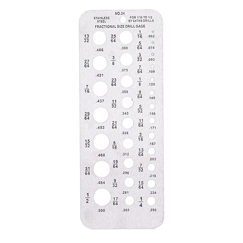 Bruch größe Bohr messer Edelstahl Präzisions messwerk für Bohrer und Bolzen Draht Durchmesser Index 1/16 bis 1/2 Zoll von Segrehy