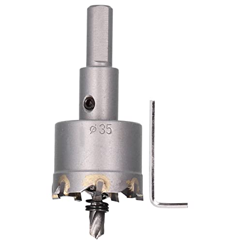 Carbid TCT Loch Säge Bohrer Bit hohe Präzision Glattem Schneidemittel Haltbarer Lochöffner für Metallholz Holz Edelstahl Aluminiumlegierung Gussgusskupfer (35 mm) von Segrehy
