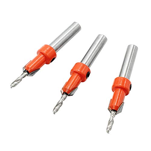 Countersink -Bohrer Bit Set 5pcs Premium -Stahllegierung verstellbarer Holzbearbeitungsschraube Holzlochbohrer mit Sechskantschlüssel zum Bohren von Bohrbank Bohrmaschine von Segrehy