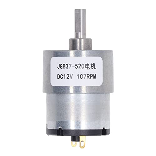 DC Getriebemotor 12 V Drehmoment Selbstverriegelung Turbine Wurm Zahnradmotor CW CCW -Rotation für Automatisierungsgeräte Medizinprodukte Robotik Aluminiumlegierung (107 U/min) von Segrehy