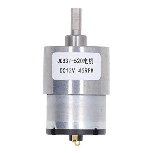 DC Getriebemotor 12 V Drehmoment Selbstverriegelung Turbine Wurm Zahnradmotor CW CCW -Rotation für Automatisierungsgeräte Medizinprodukte Robotik Aluminiumlegierung (45 U/min) von Segrehy