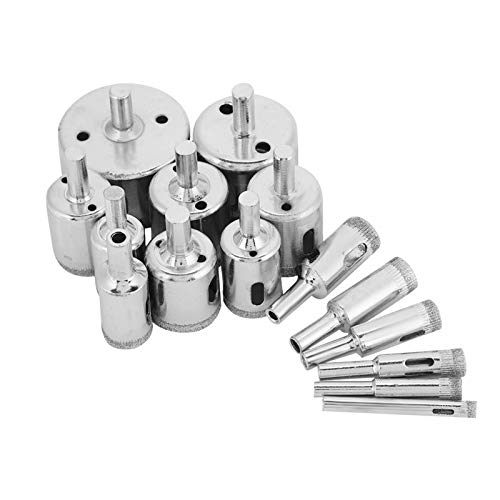 Diamantbeschichtete Kernbohrer Bit Set Premium hohe Härte Verschleiß Widerstandes Loch Säge für Fliesen Keramikglas Porzellan Marmor 15pcs 6 mm bis 50 mm von Segrehy