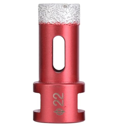 Diamantlochsäge Bohrbohrbit geschärftes schnelles Schneiden langlebiger Winkelschleifwerkzeug für Marmorfliesen Keramikfliesen Stein 20mm 22 mm 25 mm optional (Winkelschleiferlochöffner 22 mm) von Segrehy