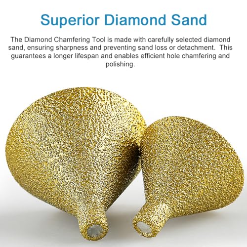 Diamond -Schrägschloss Bit M10 Faden Diamant Countersink Bohrer Bitlochöffner für vorhandene Löcher vergrößern die Formung des Trimmens in Fliesen Marmor Quarz Stein Granit Keramik (38 mm Durchmesser) Diamond -Schrägschloss Bit M10 Faden Diamant Countersink Bohrer Bitlochöffner für vorhandene Löcher vergrößern die Formung des Trimmens in Fliesen Marmor Quarz Stein Granit Keramik (38 mm Durchmesser) von Segrehy