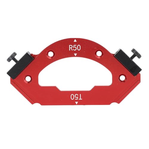 Eckfräser-Schablone, Aluminiumlegierung, Rundecken-Radius-Schablone für die Holzbearbeitung, R50 T50, multifunktional, robust, präzise Formgebung, einfache Ausrichtung, von Segrehy