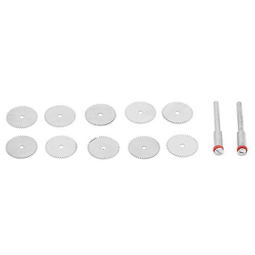 Edelstahl-Sägeblatt, Trennscheibe, Zubehör für elektrische Schleifmaschinen, lebige Leistung, Holz, Kunststoff, Handwerk, 10 Stück (18mm10pc+2 Pol) von Segrehy