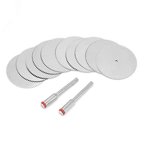 Edelstahl-Sägeblatt, Trennscheibe, Zubehör für elektrische Schleifmaschinen, lebige Leistung, Holz, Kunststoff, Handwerk, 10 Stück (32mm10pc+2 Pole) von Segrehy