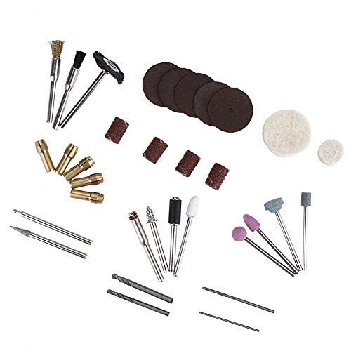Elektrisches Rotationswerkzeugkit 34pcs kleines Schleifpolierzubehör für Metallholzholz Jade Gravur Crafting DIY Projects Stahl Diamant von Segrehy