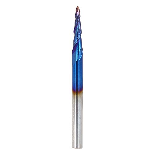 Endmühlenfräsenschneider Carbid End Mill Cemented Carbid End Mill Super Hard Blue Coating Hochpräzise für Metallbearbeitungs -CNC -Bearbeitungsmaterial zementiertes Carbidgröße (R0.75 * 15*D4*50) von Segrehy