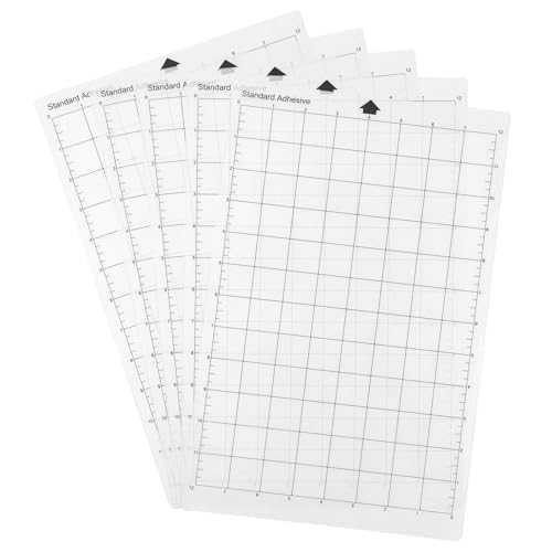 Ersatzschneidematte transparente Klebstoff -Selbstheilungsmatte mit Messgitter 8 x 12 Zoll für Silhouette Cameo Erkunden Sie Plotter -Maschine 5PCS Premium PVC -Material (5pcs) von Segrehy