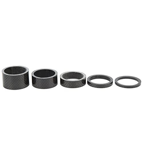 Fahrrad Headset Spacer OD2 Carbonfaser Leichte Hochfestigkeit Vordergabel -Stammabstandshalter für Straßenrad 28,6 mm Gabel 5 Pack von Segrehy