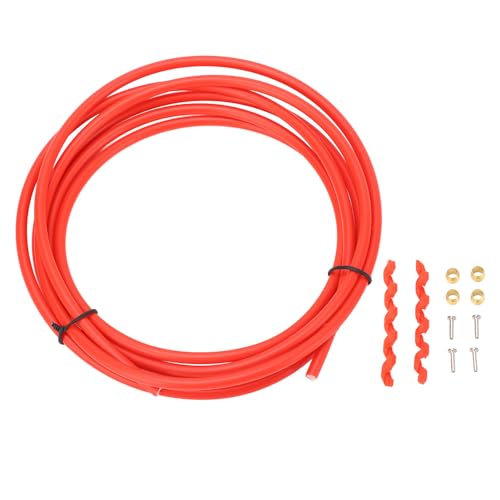 Fahrradbremsschlauch und Verbindungseinsatzkit Hochfestigkeit Fahrradscheibenbremshydraulikschlauch Kit für Mineralöl Punkt Oil Mountain Bike Bremsschlauch Nylonmaterial (Rot) von Segrehy